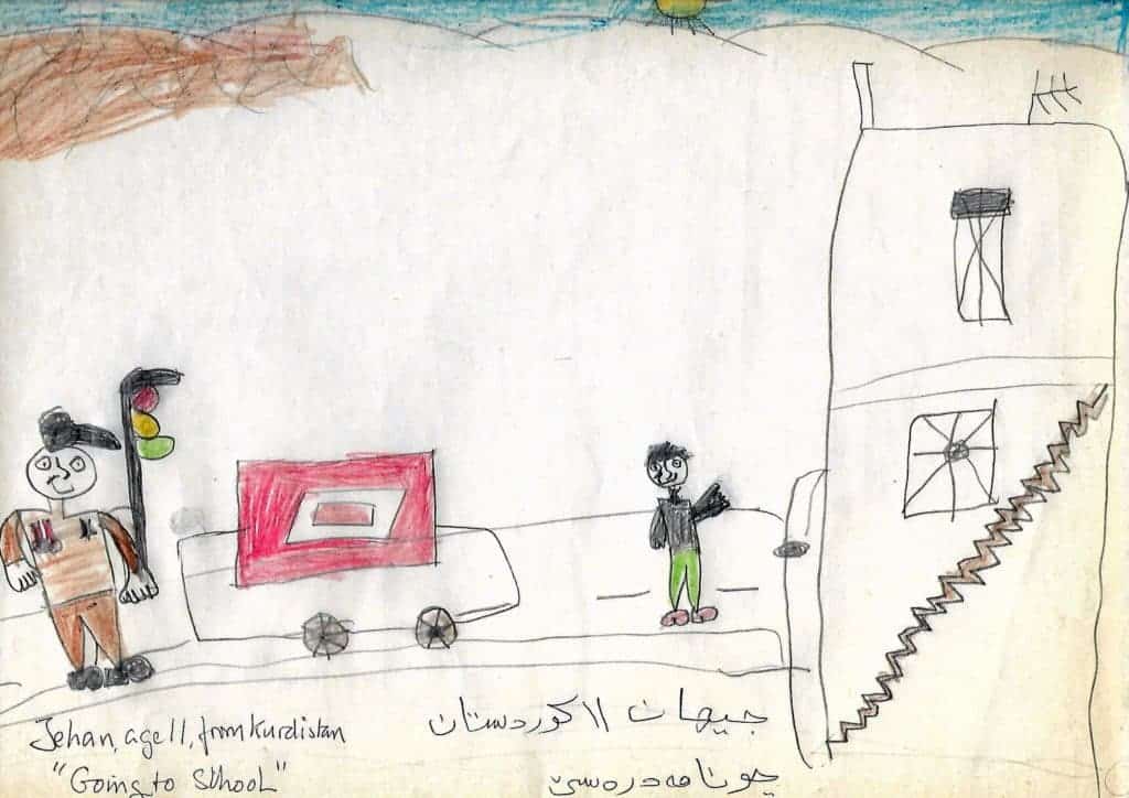 Yendo a la escuela, por Jehan
