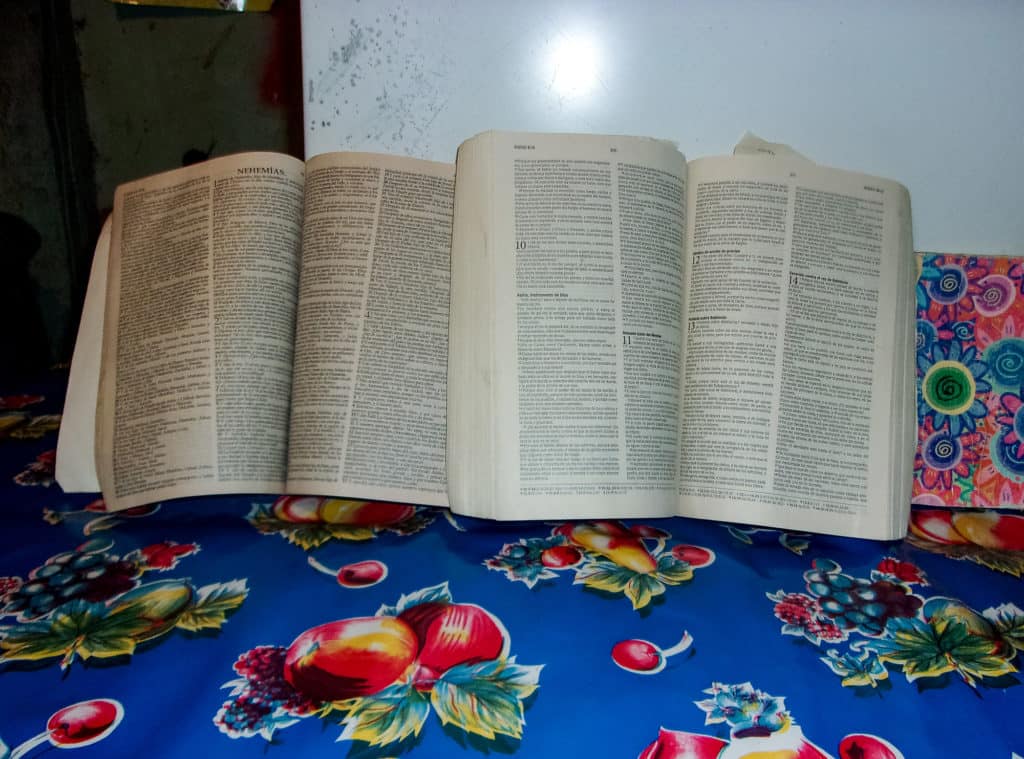 Photo of an open Bible by Allison