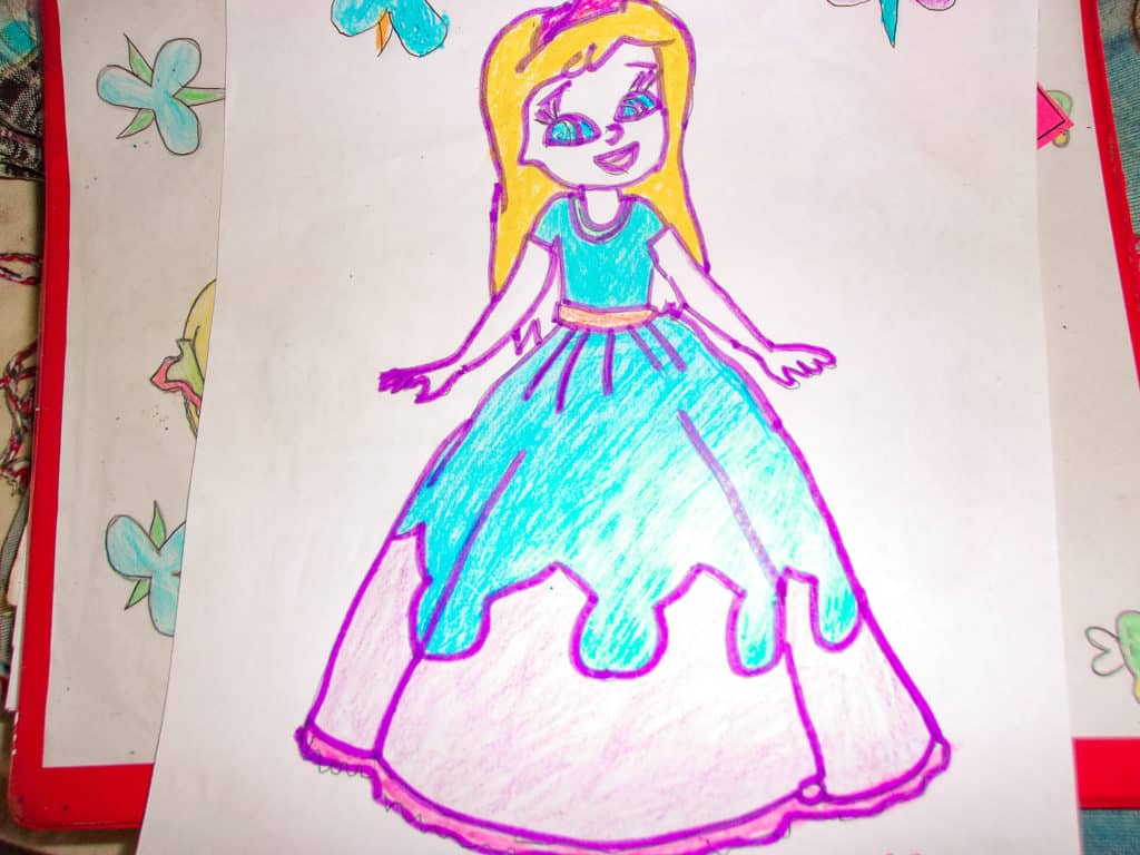 Drawing of a Princess by Aurora
