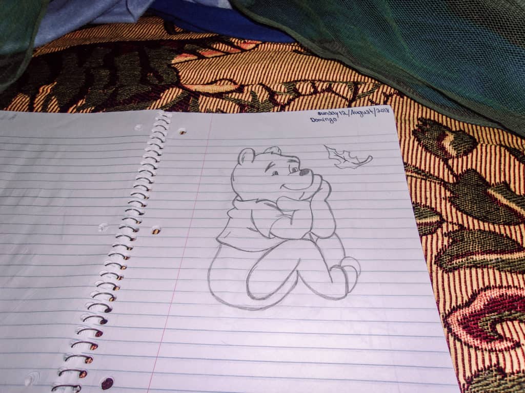 Drawing of Winnie the Pooh by Toreto